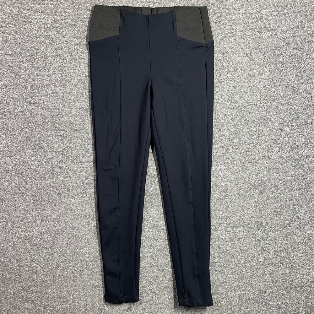 Zara Basic Leggings Size M Black High Waisted Seamed Ponte Pants